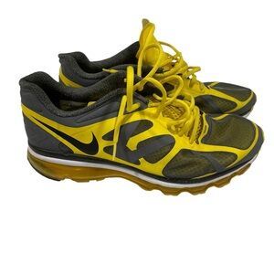 Nike Yellow and Gray Athletic Shoes air